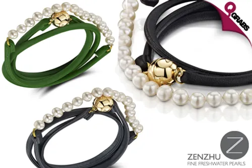 From QR99, Glow with Your Choice of Wristband with Pearls from the Oren Collection! (Up to QR900 Value)